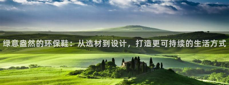 沐鸣23注册：绿意盎然的环保鞋：从选材到设计，打造更可持续的