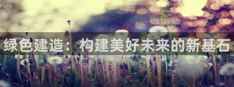 沐鸣2平台靠谱吗：绿色建造：构建美好未来的新基石